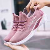 Mia - Autumn Women Pink Mesh Shoes
